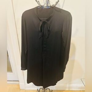 Polo by Ralph Lauren Black Tie Neck Top